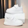 Zapatos Deportivos para Niños Zapatos Casuales para Niños 2026 Nuevo Estilo Zapatos Blancos para Estudiantes en el Campus Superficie de Cuero Zapatos de Plataforma Transpirables para Niñas