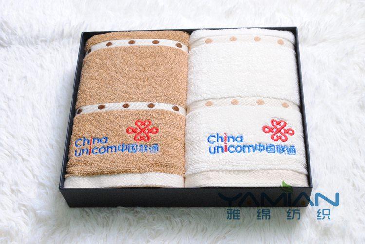 全棉毛巾礼盒套装4 logo