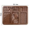 Molde para rebanada de caramelo de gofre de 9 diseños diferentes directo de fábrica tamaño hecho a mano molde para galletas resistente a altas temperaturas