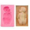 Molde para Pastel Flip de Bebé Silicona Líquida Repostería DIY Pudín Herramientas de Horneado de Cocina H2289 Pastel