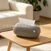 Caixa de lenços simples e elegante, caixa de lenços criativa para mesa de uso doméstico para sala de estar e quarto, com um toque de luxo