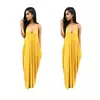 Ebay AliExpress comércio exterior vestido de praia Europeu e Americano irregular alça fina V profundo Bolso vestido feminino