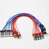 Cable físico/una pinza de cocodrilo Horquilla de cableado de una cabeza Cable de conexión de circuito eléctrico escolar primario en forma de U