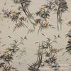 Tecido Estampado Cetim Liso Cartão Estilhaçado Estilo Nacional Pintura a Tinta Chiffon de Bambu Tecido Estampado Primavera e Verão Cheongsam Feminino Camisa Saia