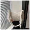 Peluche Gran Capacidad 2025 Nuevo Estilo Texturizado Moda Esponjoso Distintivo Elegante Esponjoso Bolso de Mano Bajo el Brazo para Mujer