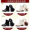 Botas Color Humo Moda Simple Color Sólido Modernas Geniales de Caña Media Suela Gruesa Botas Martin Zapatos de Mujer Pie Pequeño Retro Conveniente Cremallera Trasera