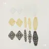 Grampo de Cabelo Materiais Artesanais Adereço de Cabeça para Maquiagem de Noiva Acessórios de Joias DIY Peças de Metal Vazadas Flor