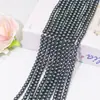 Fio de Algodão Contas de Vidro Imitação Pérola Contas Soltas Colar Pulseira de Tornozeleira Feminina Pérola Material DIY Acessórios Contas