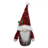 Novos Enfeites Decorativos Boneca Sem Rosto Lantejoula Boneca Decoração de Tecido de Natal Decoração de Atmosfera para Janela Atacado