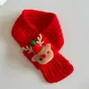 Cachecol para Gato, Cachecol Vermelho de Ano Novo, Acessórios de Babador para Cachorro, Coleira Bichon para Cachorro Pequeno com Gradiente Dourado, Muito Fofo