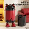 Papelera Nezha Creativa Grande de Gran Capacidad para Hogar Sala de Estar Cocina Tapa Deslizante Sellada Papelera de Doble Capa sin Dobleces