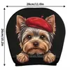 Funda de reposacabezas de coche de dibujos animados linda, funda de cojín de coche de animales, funda de almohada para cuello de coche suave