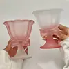 Vaso Alto de Vidrio con Lazo de Alto Valor Estético, Copa de Vino para una Bebida Ligera, Copa de Cóctel de Champaña Licores, Vaso Creativo para Café
