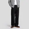 Ropa Masculina APO Pantalones de algodón Lyocell para Hombre Transfronterizos con un Estilo Relajado, Old Money, Corte Holgado, Pantalones Versátiles de Pierna Recta Business Casual