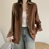 Camisa blanca protectora del sol con un diseño único, chaqueta de camisa de manga larga chic petite estilo francés