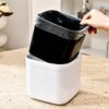 Bote de Basura de Escritorio Personalizado con Tapa Emergente, Cesto de Papel Compacto para Basura, Caja de Almacenamiento de Desechos Hecha a Medida para Oficina, Dormitorio y Sala de Estar