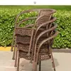 Silla de Ratán Juego de Tres Piezas Mesa de Té y Sillas para Balcón Combinación Cenador Mesa y Sillas de Exterior Patio Balcón Silla de Ocio Mesa y Sillas de Exterior