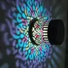 Luz de Pared Solar para Exteriores Lámpara de Proyección Mandala Luz de Jardín Impermeable para Exteriores Luz de Pared Navideña Proyección de Muñeco de Nieve Luz de Pared