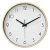 Reloj de Pared de Madera Estilo Japonés Reloj Moderno Simple Silencioso Redondo Dormitorio Sala de Estar Reloj de Cuarzo de 12 pulgadas Madera Maciza Madera Curvada Reloj