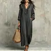 Vestido de Mujer con Cuello en V y Volantes Transfronterizo Europeo y Americano Otoño/Invierno 2026