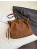 Colección Otoño 2026: Bolso de Cubo con Cordón de Nicho, Bolso Cruzado/de Hombro de Moda Minimalista Estilo Coreano para Viajes Diarios de Mujeres