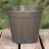 Maceta de plástico transparente al por mayor, color negro y verde, para jardinería de interior, con control de raíces, para orquídeas y plantas verdes.