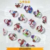 Hebilla de Cuero Blanca, Correa de Hebilla Fresca de Moda, Parche para Ropa, Parche de Sombrero de Gato, Etiqueta de Plástico, Logo Ajustable de Patricio Estrella, Parche 3D