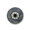 Botones Dobles de Metal y Resina Rosa para Hombres y Mujeres, Botones de Traje, Abrigos de Lana, Botones Versátiles Doble Círculo Incrustados con Diamantes