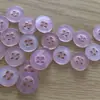 Botones de Resina para Camisa Rosas de 4 Agujeros Perlados Borde Ancho Botones para Lencería de Mujer Botones para Suéter de Bebé 11 mm