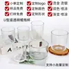 Copo de vidro em forma de U personalizado para vela, copo de aromaterapia, ornamento porta-velas, porta-velas vazio colorido fosco para exportação