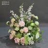 Novo Arranjo Grande de Chão para Casamento Banquete de Noivado Flor Artificial de Seda Acabado Arranjo Floral Decorativo Corredor Arte Floral para Casamento