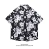 Camisas Florais de Manga Curta para Homens e Mulheres, Férias na Praia Havaiana, 60 Cores, Camisas de Manga Meia-Manga com Caimento, Atacado de Fábrica Transfronteiriço
