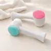 Escova de Limpeza Facial de Silicone com Cerdas Macias, Dupla Face, Removedor de Maquiagem, Escova de Limpeza Profunda, Pincel Facial de Silicone para Maquiagem com Massageador Dupla Face