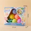 Bola de agarrar para as mãos Bola de toque Percepção tátil Toque Bebê Agarrando Bola de borracha macia Quebra-cabeça Brincar Água Brinquedo de bebê Manhattan