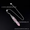 Venta directa del fabricante: Collar Colgante de Moda con Cadena para Suéter con Colgante de Flor Trompeta Grande de Piedra Natural Personalizado de Tendencia Europea y Americana