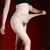 Calzoncillos bóxer transparentes sin costuras 360 de talla grande, con pierna sin costuras, entrepierna abierta transparente, tangas de seda negra de cuatro esquinas para mujer