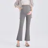 Calça Larga de Cintura Alta Nova para Primavera e Verão para Gestantes Versátil de Perna Reta Fluida Comprimento Total Casual Respirável Suporte para Barriga Calça Longa