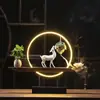 Anel de lâmpada Zen Chinês Decoração de veado da sorte em Porcelana Branca Incensário de fluxo reverso criativo Decoração de entrada da sala de estar da casa