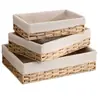 Cesta de Almacenamiento Tejida Estilo Japonés Bandeja de Almacenamiento para Mesa de Café de Sala de Estar Cesta para Llaves y Artículos Varios de Escritorio de Entrada Caja de Almacenamiento para Ropa Interior