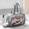 Bolsa de Tocador Portátil, Bolsa de Cosméticos, Separación Portátil Húmedo y Seco PVC Viaje Deporte Fitness Impermeable Bolsa de Almacenamiento de Gran Capacidad