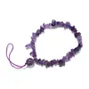 Cadena de Teléfono de Cristal Amarillo de la Suerte para Mujer, Exquisito Colgante de Muñeca de Amatista Natural, Cordón para Funda de Teléfono de Cadena de Cuentas, Colgante para Hombre