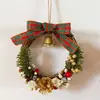 Kit de Manualidades Navideñas Estilo Rústico Americano, incluye materiales para hacer coronas, adecuado para jardines de infancia, floristerías y decoraciones de puertas interiores