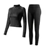 Roupa de Yoga Ajustada de Secagem Rápida Corrida Fitness Meio Zíper Feminina Outono/Inverno Novo Top Esportivo Transfronteiriço Europeu e Americano