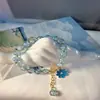 Nova Pulseira de Flor Margarida Cristal com Contas Estilo Japonês e Coreano Design de Nicho Ins Pulseira de Menina Pulseira de Namorada