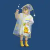 Capa de chuva infantil com estampa de desenho animado, especificamente para uso em creche e escola, adequada para meninos e meninas, proteção completa contra chuva forte, capa de chuva para caminhada