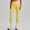 Pantalones de Yoga de Cintura Alta con Sensación de Segunda Piel Transfronterizos Europeos y Americanos para Mujer, Secado Rápido, Ajustados, para Correr, Fitness, Levanta Glúteos, Ropa Deportiva de Yoga 4033