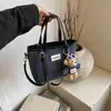 Bolso de Mano Versátil Casual Estilo Coreano Bolso Cubo para Mujer Verano 2025 Mezclilla Moderno Bolso de Hombro Cruzado de Gama Alta