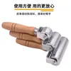 Faça Você Mesmo Artesanal Costurado à Mão Couro Ferramenta de Perfuração de Diamante para Couro Ferramenta de Pressionar Bordas para Escultura em Couro Rolo de Bordas Rolo de Bordas Rolo de Cola Couro Bovino Rolo de Ferro Roda de Cola