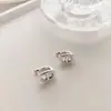 Pendientes Retro Estilo Coreano para Mujer, Diseño Hueco de Nariz, Estilo Geométrico de Moda, Clips para Orejas Sencillos, Pendientes de Personalidad Hip-Hop Europeos y Americanos, Modernos