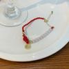 2022 Nova Pulseira da Marca Fortune Feminina Nova Estilo Chinês Coelho Joia de Alto Valor Estudante Pedra Olho de Gato Pulseira Namorada